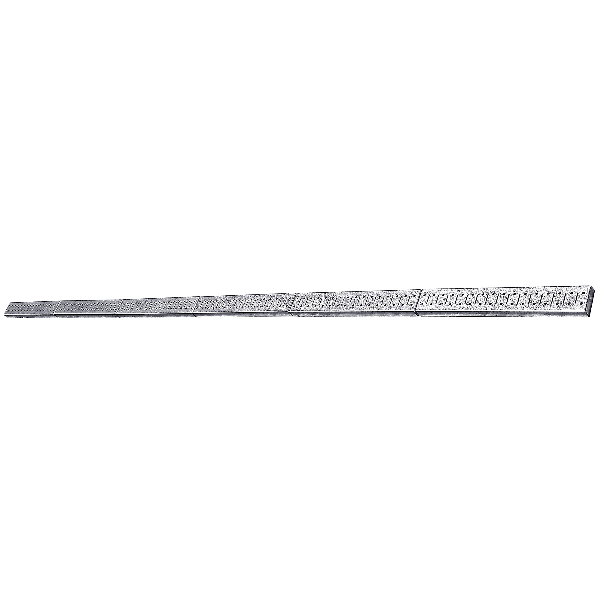Wall Control Industrial Metal Pegboard Rail Pack — 8ft. Length, 6 Pcs, Galvanized Steel, Model# 35IGS-0396-GV